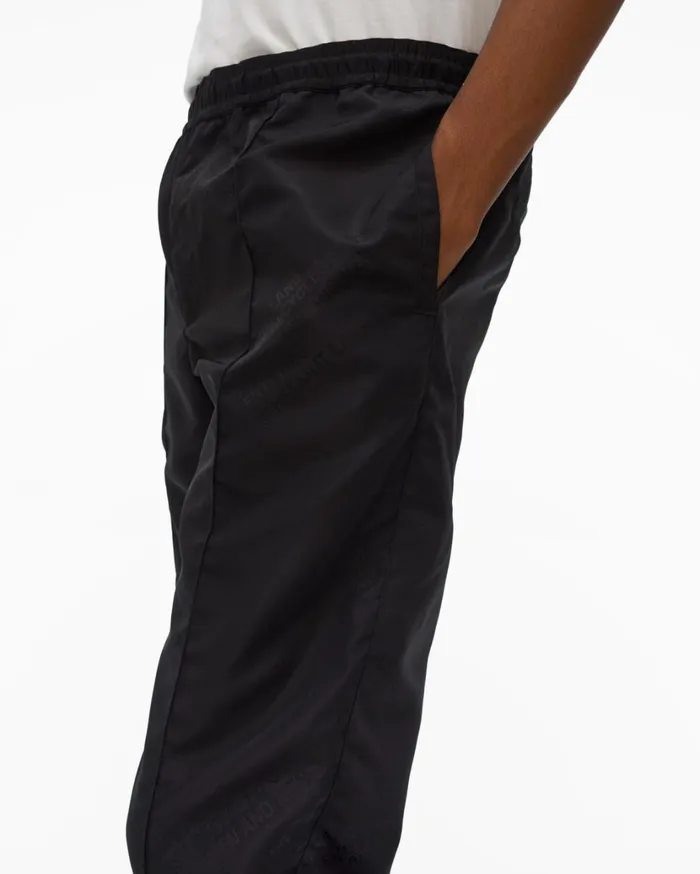 Men Logo Track Pant Basalt Black Helmut Lang Pants