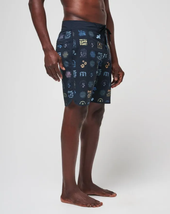 Men LONGBOARDERS BOARDSHORT Black TravisMathew Boardshorts