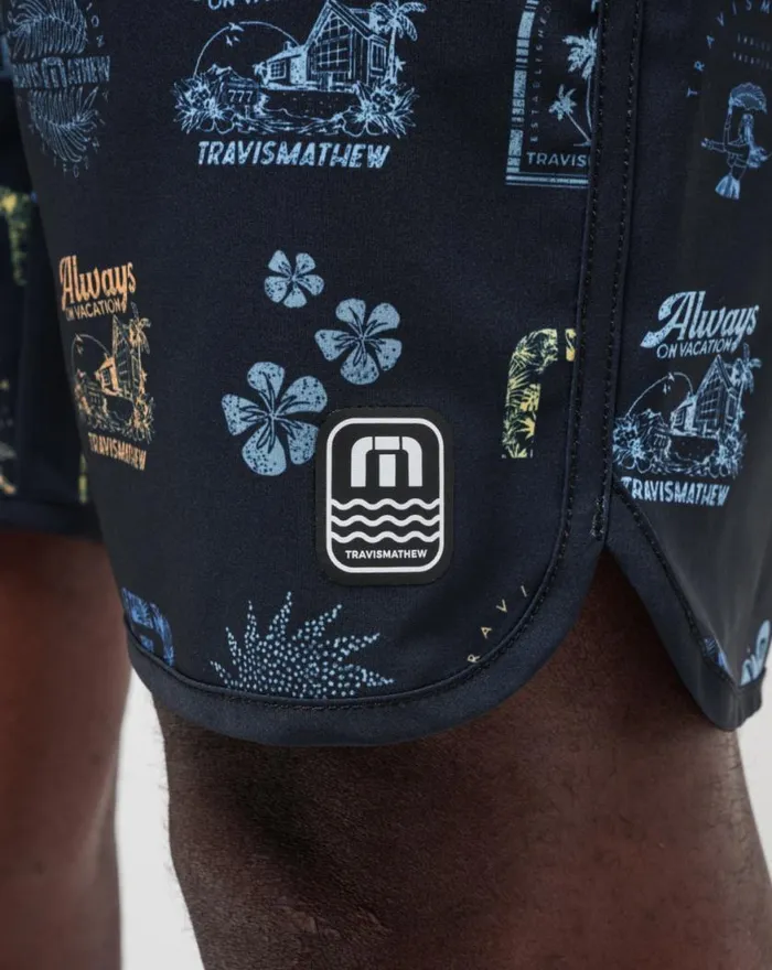 Men LONGBOARDERS BOARDSHORT Black TravisMathew Boardshorts
