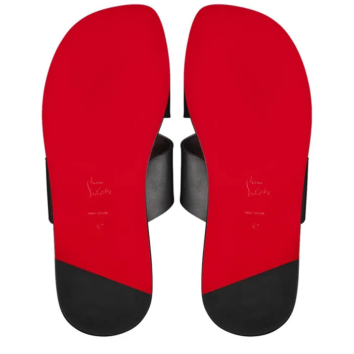 Men Loubi Be Mules 8211 Calf Leather 8211 Black Black Christian Louboutin Sandals and Espadrilles