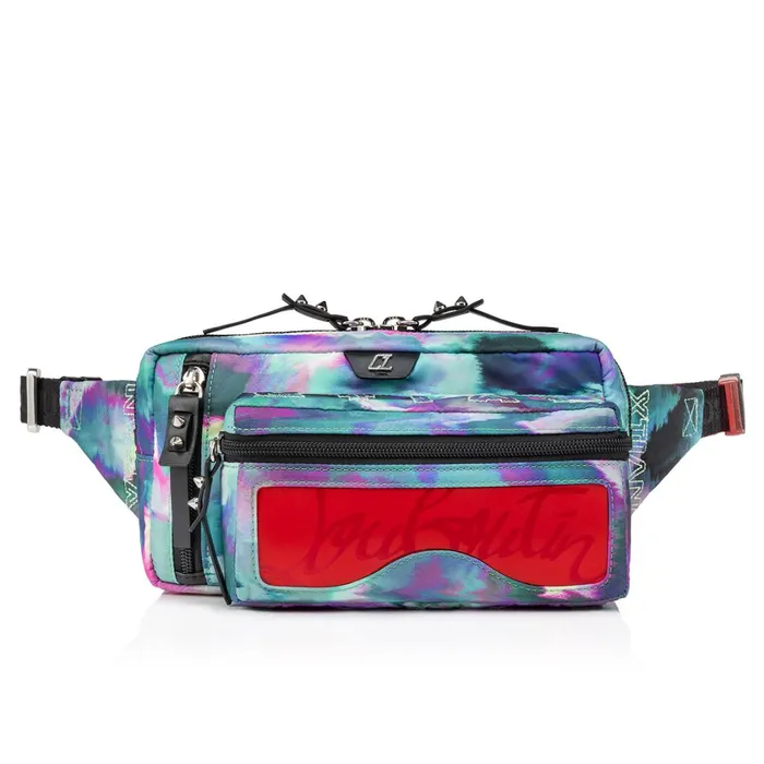 Men Loubideal Belt Bag 8211 Fabric Melancholia Print And Rubber 8211 Multicolore Multicolor Christian Louboutin Crossbody Bags Men Loubideal Belt Bag 8211 Fabric Melancholia Print And Rubber 8211 Multicolore Multicolor Christian Louboutin Crossbody Bags