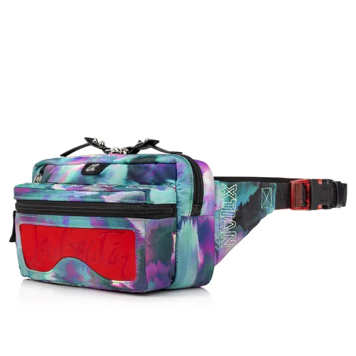 Men Loubideal Belt Bag 8211 Fabric Melancholia Print And Rubber 8211 Multicolore Multicolor Christian Louboutin Crossbody Bags