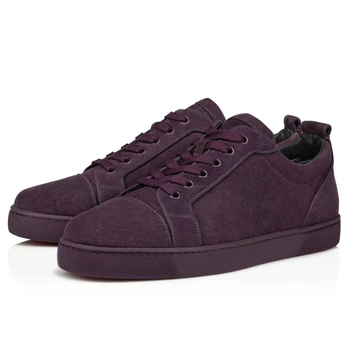 Men Louis Junior Sneakers 8211 Veau Velours 8211 Alcazar Purple Christian Louboutin Low Top Sneakers Men Louis Junior Sneakers 8211 Veau Velours 8211 Alcazar Purple Christian Louboutin Low Top Sneakers