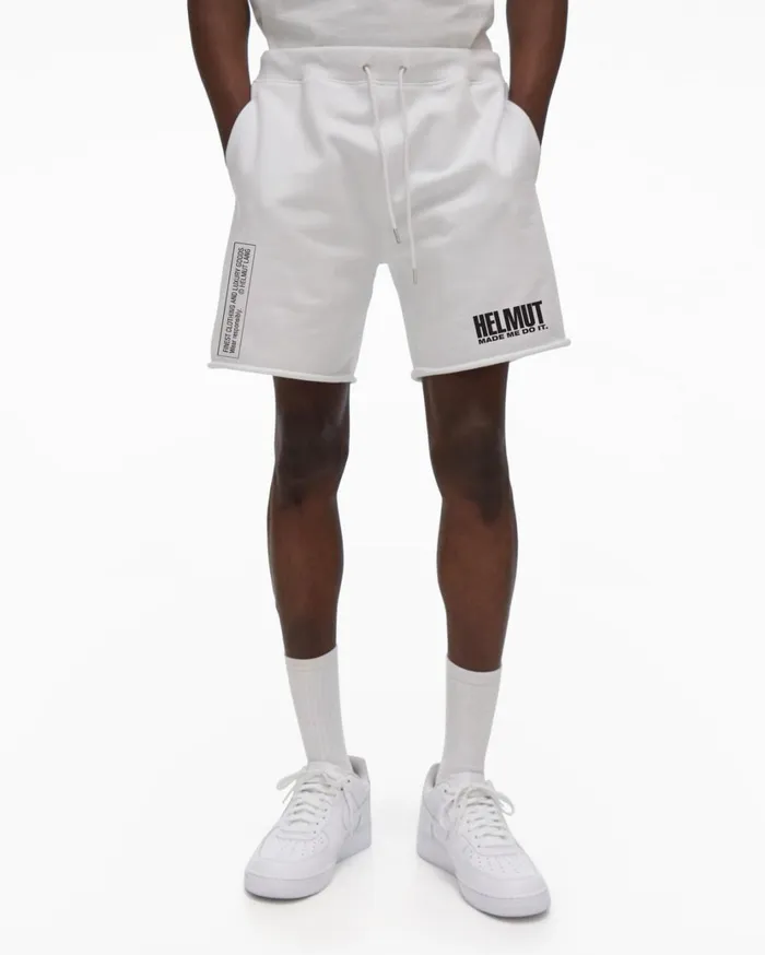 Men Made Me Short White Helmut Lang Shorts