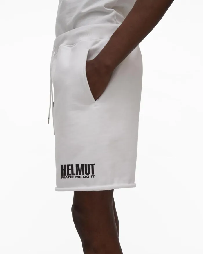 Men Made Me Short White Helmut Lang Shorts