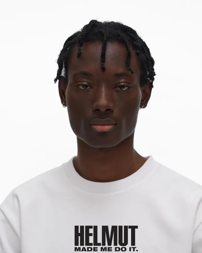 Men Made Me Sweatshirt White Helmut Lang Sweatshirts