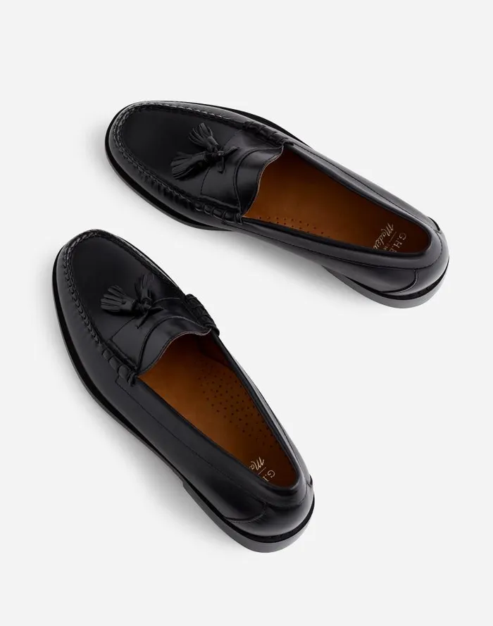 Men Madewell X GHBASS Lennox Weejuns Loafers Black Madewell Dress Shoes and Loafers