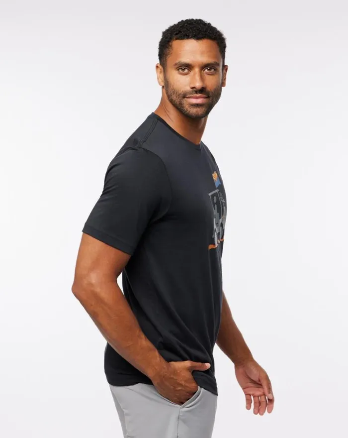 Men MAN OF THE DESERT 20 TEE Black TravisMathew Tees Men MAN OF THE DESERT 20 TEE Black TravisMathew Tees