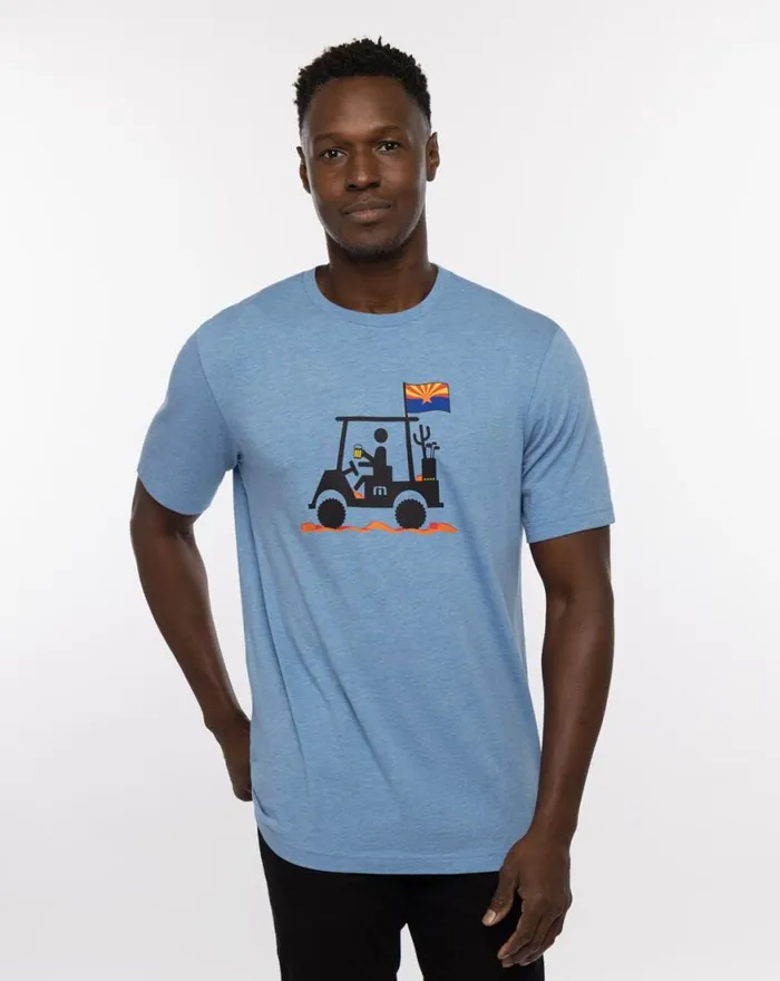 Men MAN OF THE DESERT 20 TEE Heather Allure TravisMathew Tees