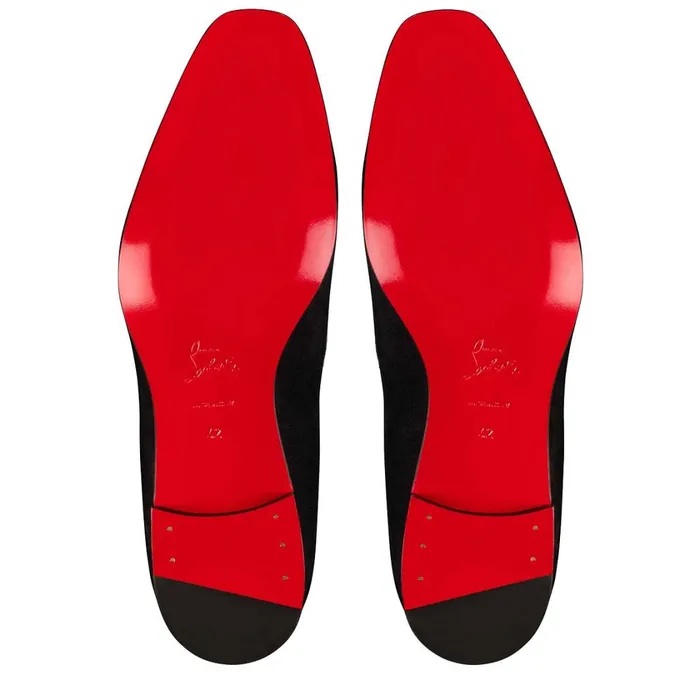 Men Navy Dandelion Strass Loafers 8211 Veau Velours And Strass 8211 Black Black Christian Louboutin Loafers and Slipons