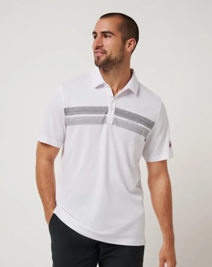 Men NEW YORK METS TOP RECRUIT POLO White TravisMathew Polos