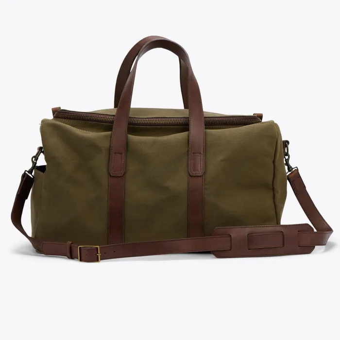Men Nisolo Bags and Wallets Luis Weekender Forest Green