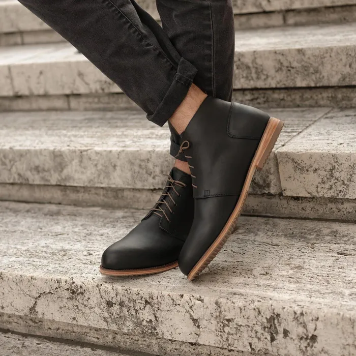 Men Nisolo Boots Everyday Chukka Boot Black