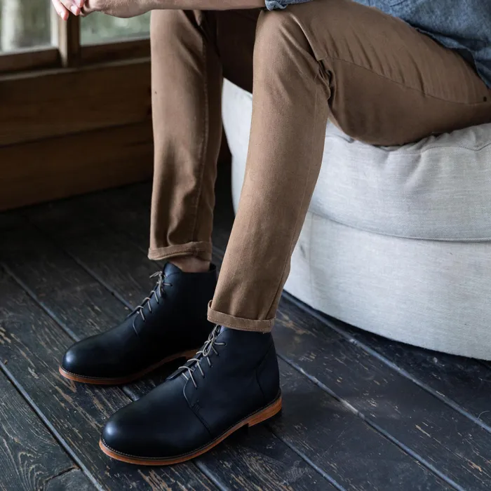 Men Nisolo Boots Everyday Chukka Boot Black