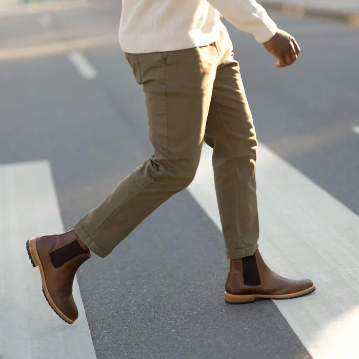 Men Nisolo Boots Marco Everyday Chelsea Boot Brown