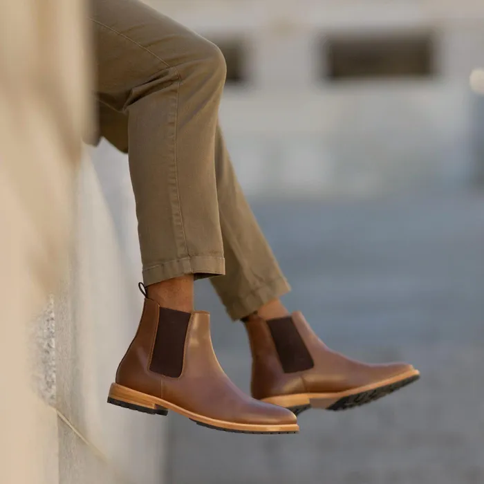 Men Nisolo Boots Marco Everyday Chelsea Boot Brown