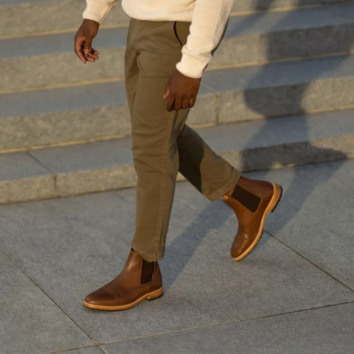 Men Nisolo Boots Marco Everyday Chelsea Boot Brown