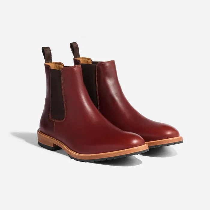 Men Nisolo Boots Marco Everyday Chelsea Boot Mahogany