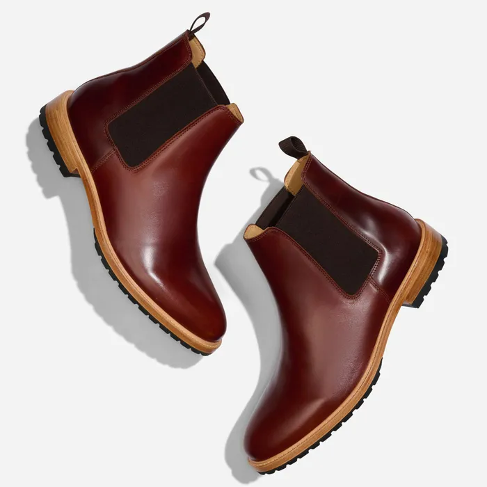 Men Nisolo Boots Marco Everyday Chelsea Boot Mahogany