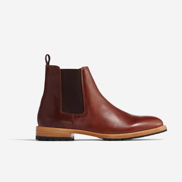 Men Nisolo Boots Marco Everyday Chelsea Boot Mahogany