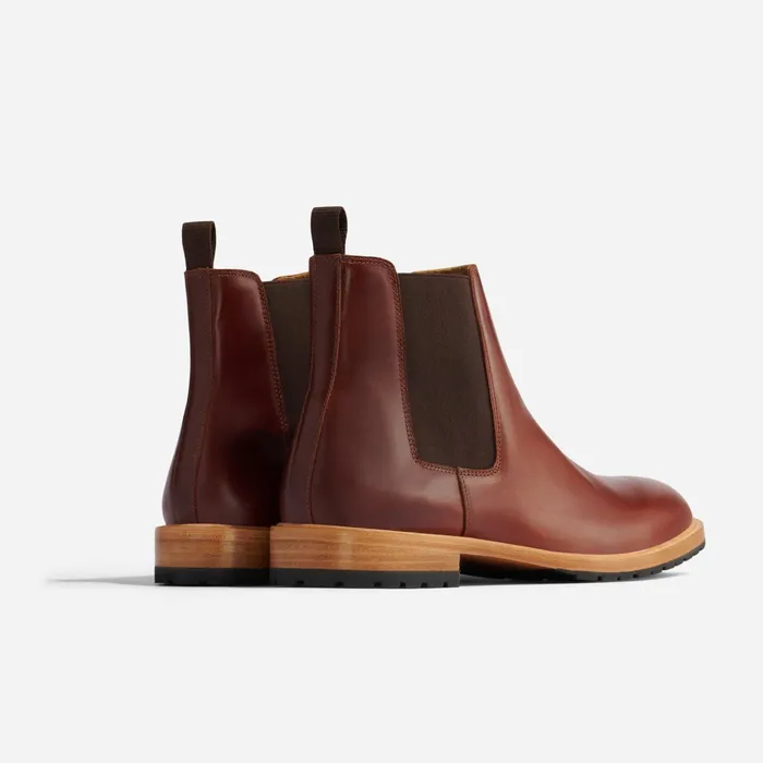 Men Nisolo Boots Marco Everyday Chelsea Boot Mahogany