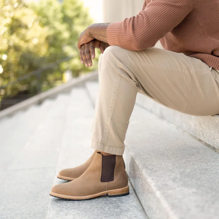 Men Nisolo Boots Marco Everyday Chelsea Boot Tobacco
