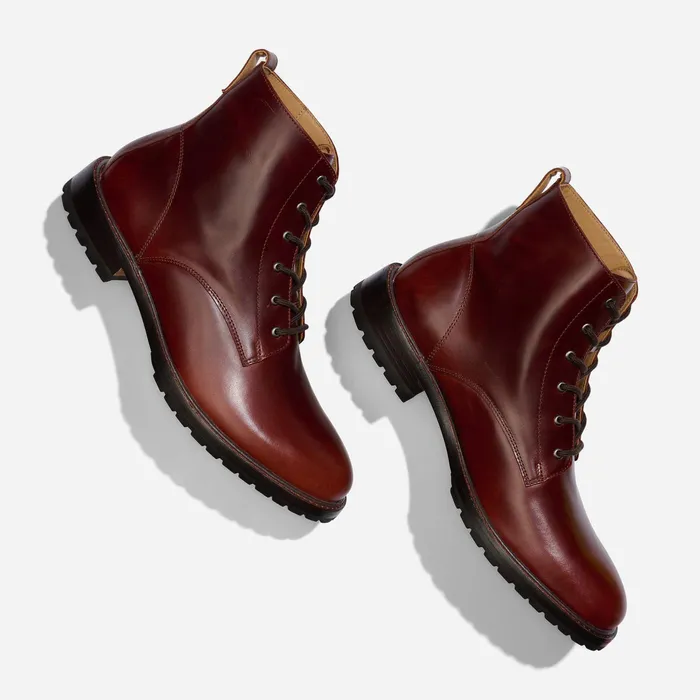 Men Nisolo Boots Martin AllWeather Boot Mahogany