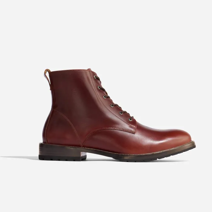 Men Nisolo Boots Martin AllWeather Boot Mahogany