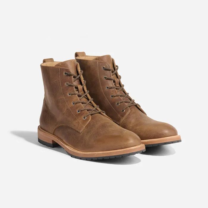 Men Nisolo Boots Martin AllWeather Boot Tobacco