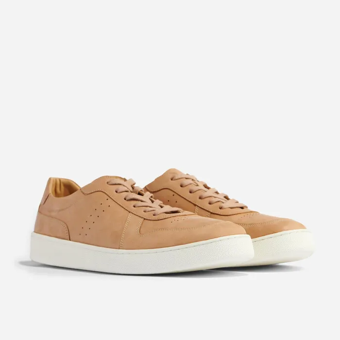 Men Nisolo Sneakers Beto GoTo Court Sneaker Almond