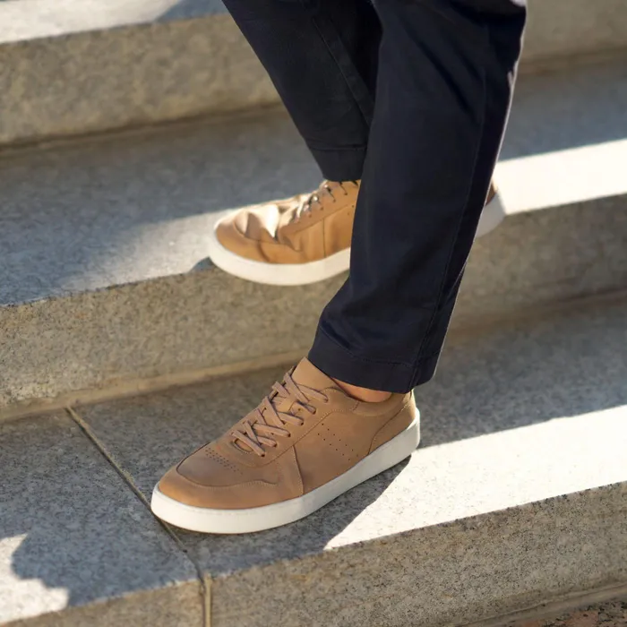 Men Nisolo Sneakers Beto GoTo Court Sneaker Almond