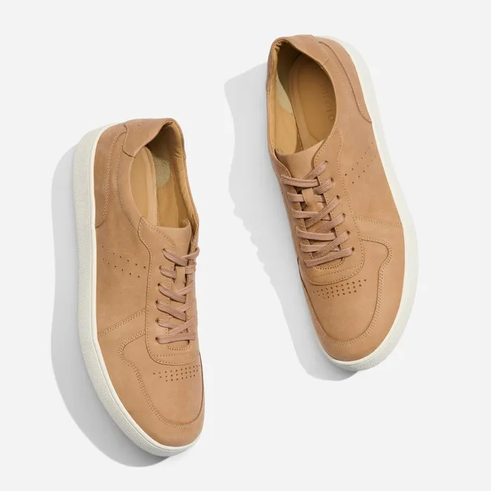 Men Nisolo Sneakers Beto GoTo Court Sneaker Almond