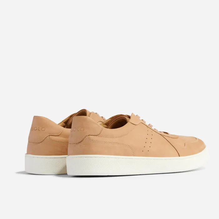 Men Nisolo Sneakers Beto GoTo Court Sneaker Almond