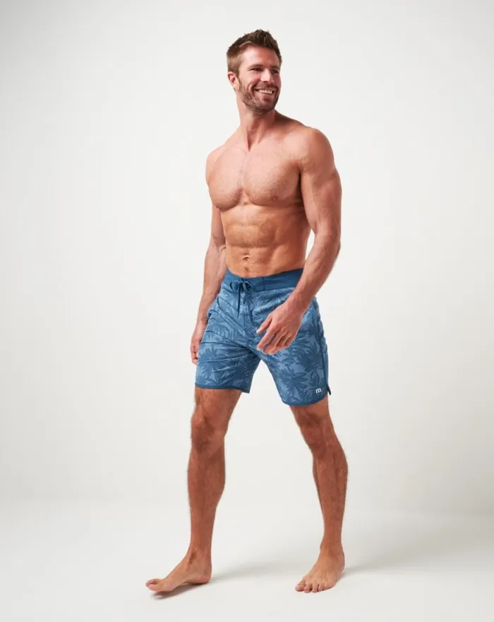 Men NO WAKE ZONE BOARDSHORT Captains Blue TravisMathew Shorts