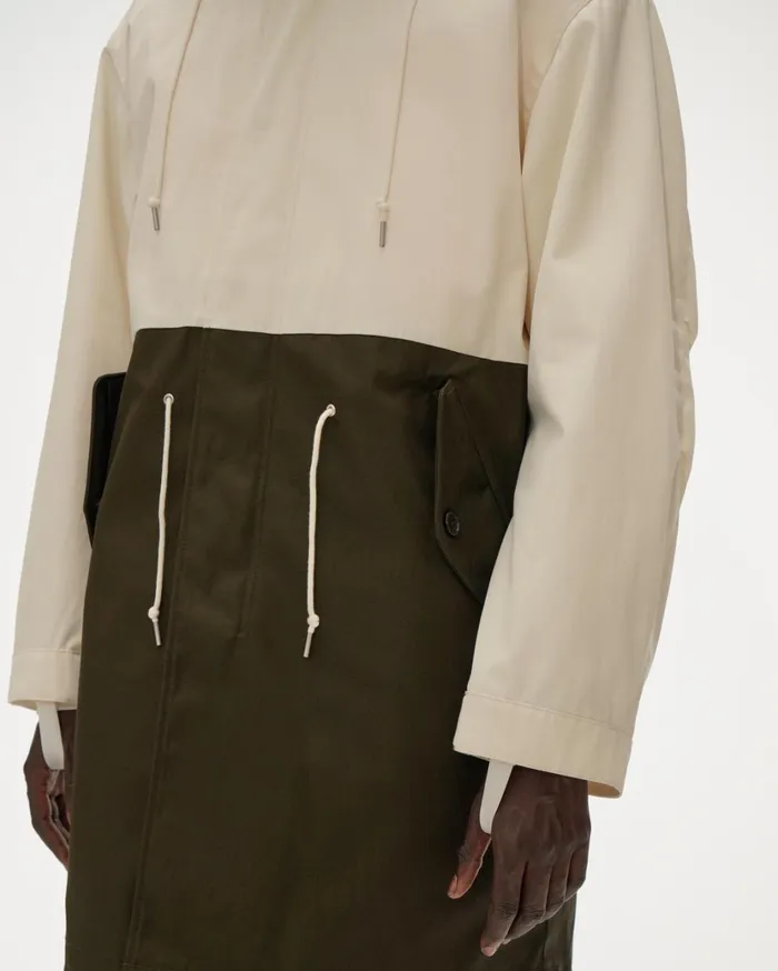 Men Nylon Contrast Parka Winter Whiteriver Rock Helmut Lang Outerwear
