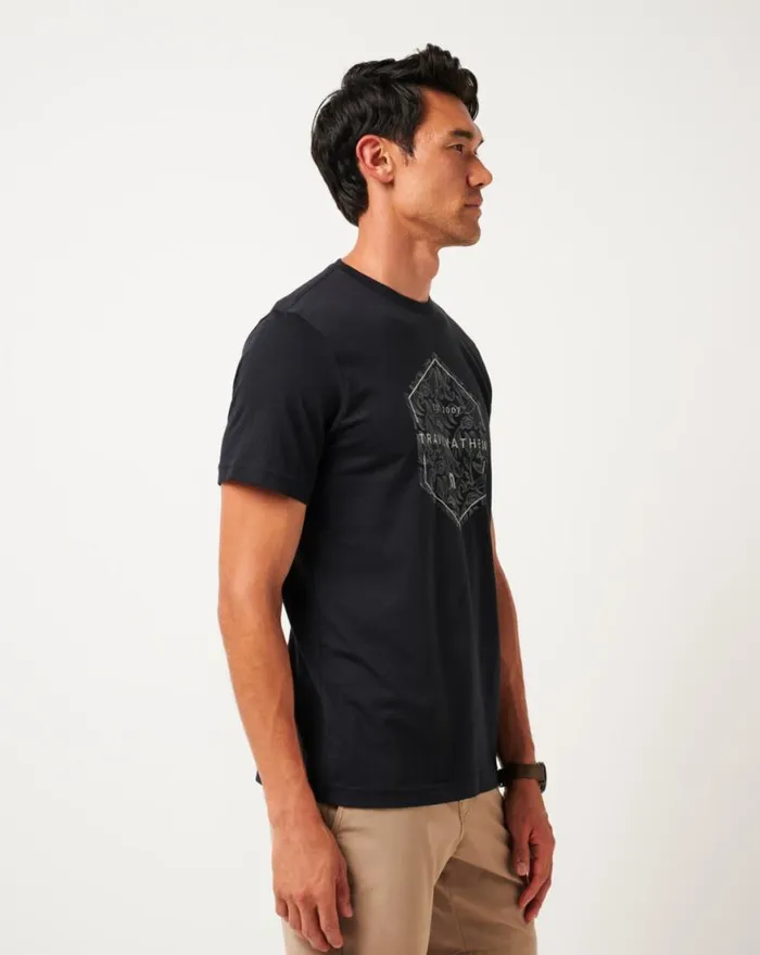 Men OFF PEAK TEE Black TravisMathew Tees