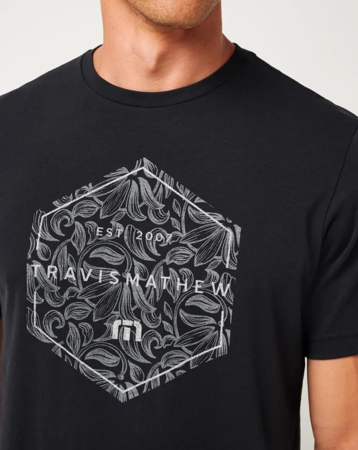 Men OFF PEAK TEE Black TravisMathew Tees