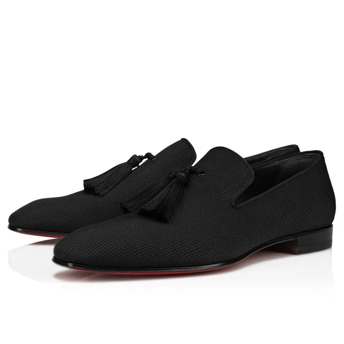 Men Officialito Loafers 8211 Fabric 8211 Black Black Christian Louboutin Loafers and Slipons Men Officialito Loafers 8211 Fabric 8211 Black Black Christian Louboutin Loafers and Slipons