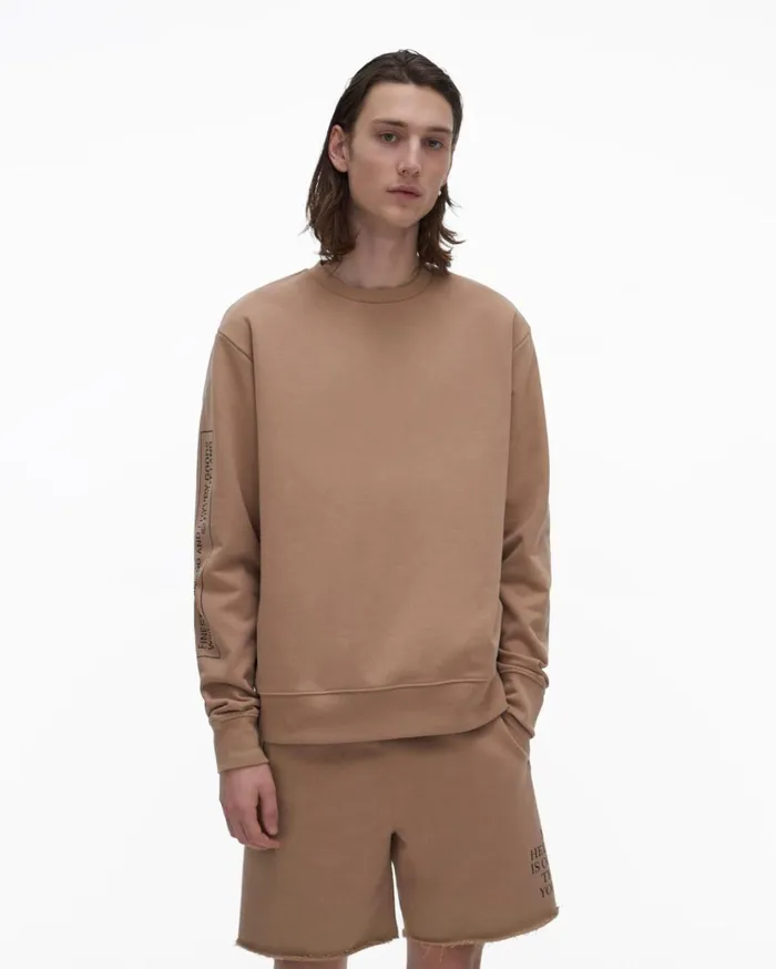 Men Older Sweatshirt Noble Tan Helmut Lang Sweatshirts