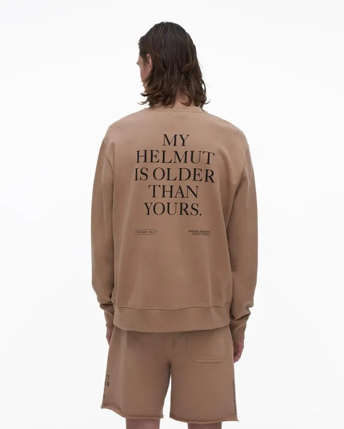 Men Older Sweatshirt Noble Tan Helmut Lang Sweatshirts