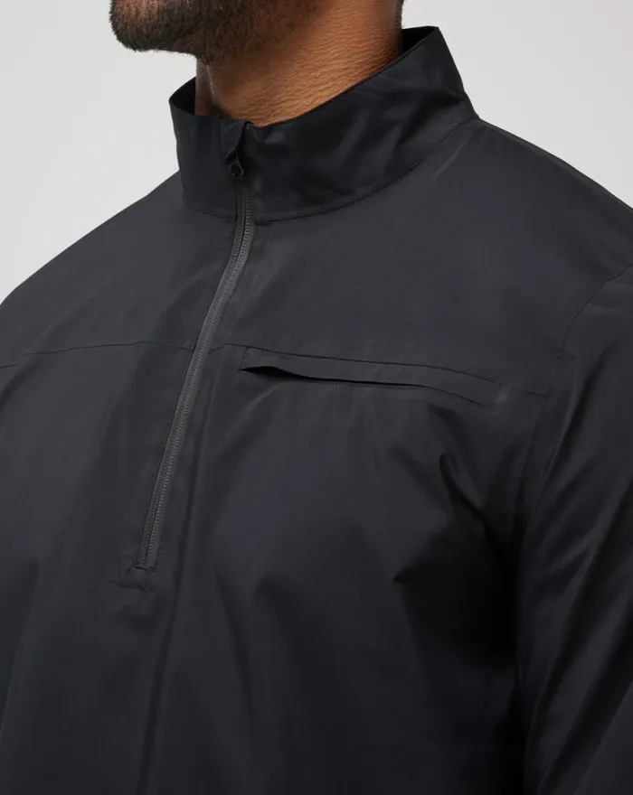 Men ON COURSE JACKET Black TravisMathew Quarter Zips