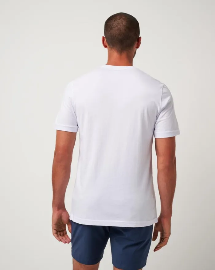 Men ON VACATION TEE White TravisMathew Tees
