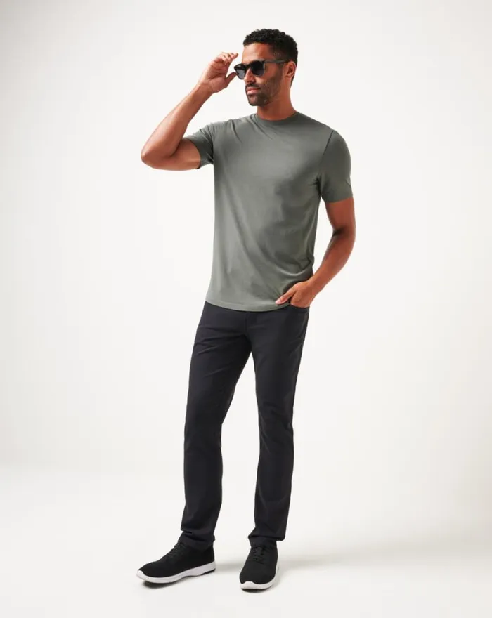 Men OPEN TO CLOSE MIDWEIGHT PANT Black TravisMathew Pants