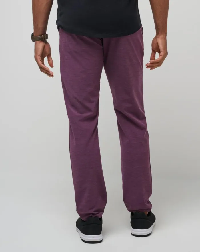 Men OPEN TO CLOSE TECH CHINO PANT Plum TravisMathew Pants