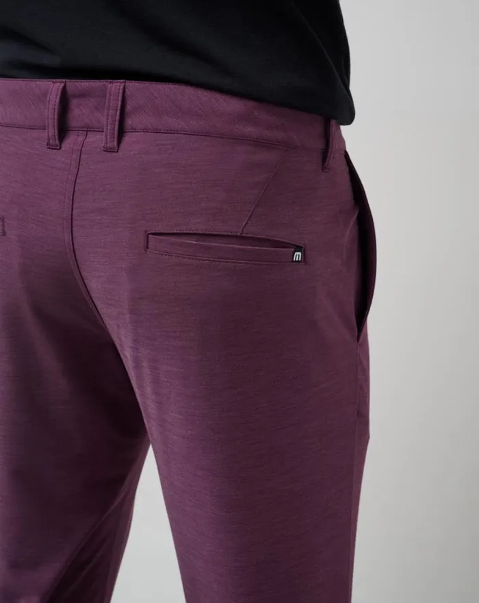Men OPEN TO CLOSE TECH CHINO PANT Plum TravisMathew Pants