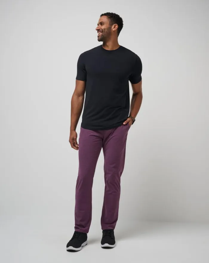 Men OPEN TO CLOSE TECH CHINO PANT Plum TravisMathew Pants