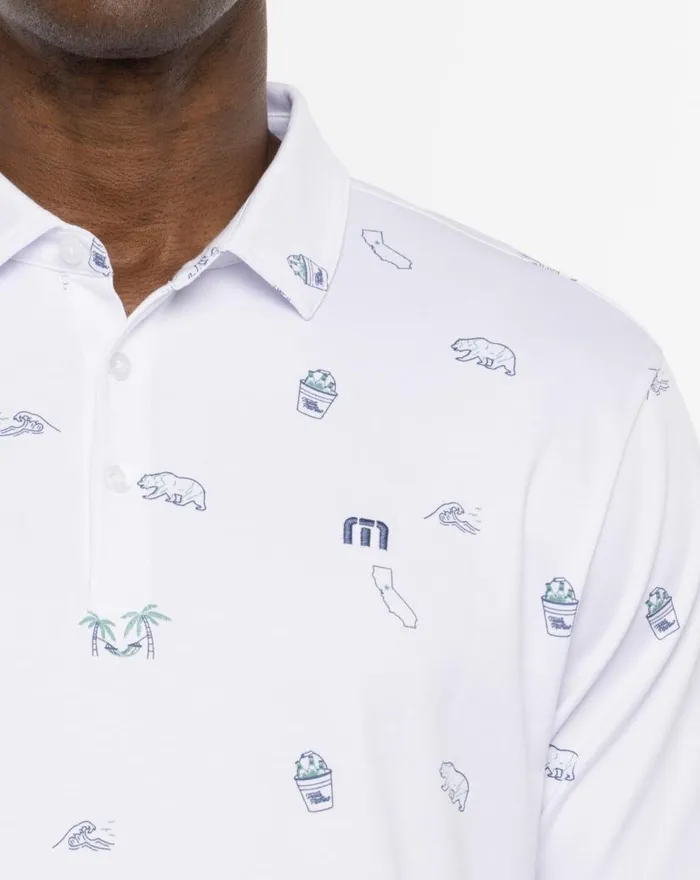 Men PACIFIC SHORES POLO White TravisMathew Polos