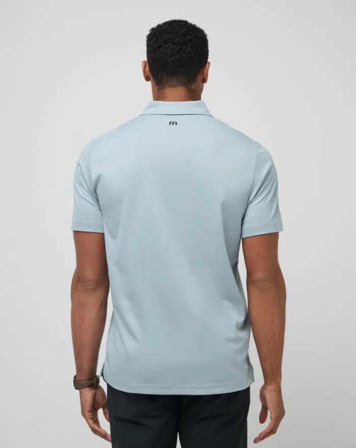 Men PACIFIC VIBE POLO Heather Dusty Blue TravisMathew Polos