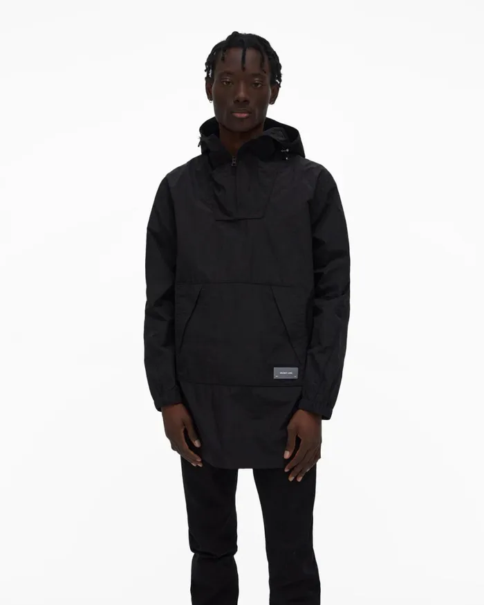 Men Packable Anorak Black Helmut Lang Outerwear