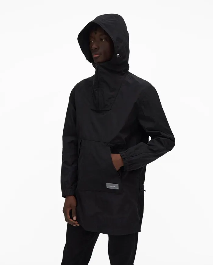 Men Packable Anorak Black Helmut Lang Outerwear